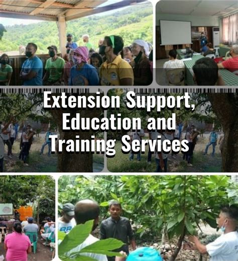 Training and Extension Services .
